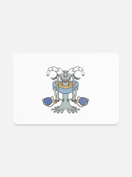 Layer eye - Rectangle Magnet - white - Front