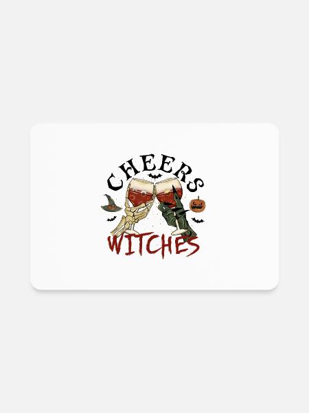 Cheers witches - Rectangle Magnet - white - Front