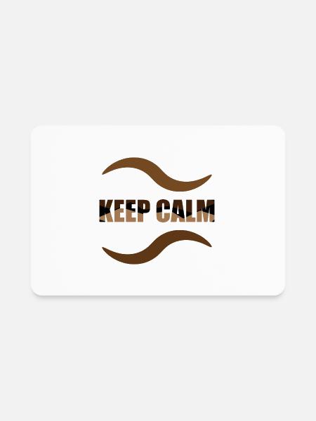 Keep calm - Rectangle Magnet - white - Front