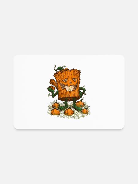 The Pumpkin Log - Rectangle Magnet - white - Front