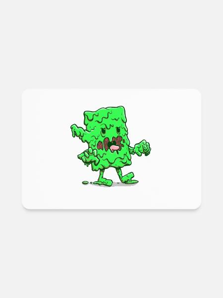 The Slime Log - Rectangle Magnet - white - Front