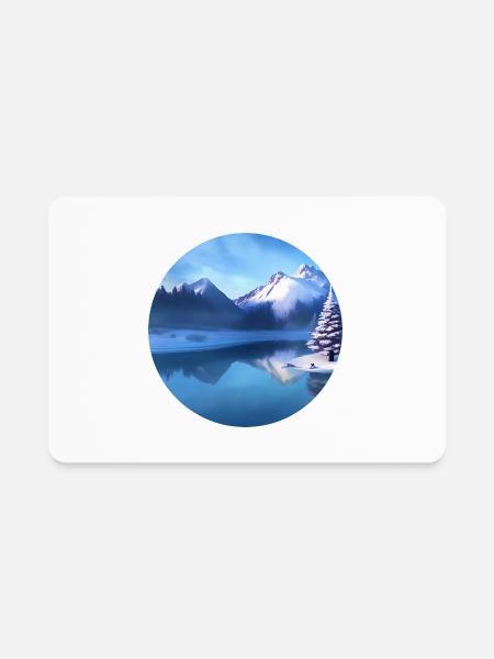 Winter Fantasy Land - Rectangle Magnet - white - Front