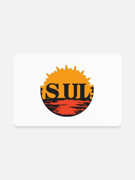 Sul Sun - Rectangle Magnet - white - Front