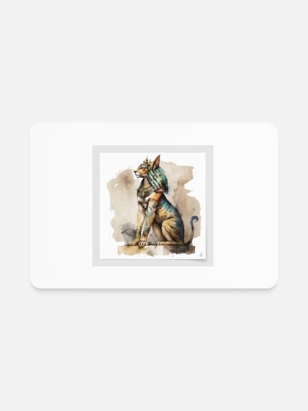 Ancient egyptian god - Rectangle Magnet - white - Front