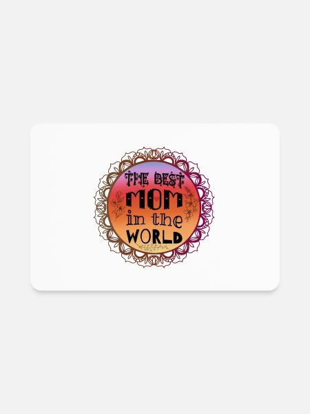 Best mom in the world - ideal gift for mothers day - Rectangle Magnet - white - Front