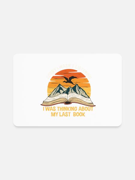 Fantasy Book Lover Quote For A Fantasy Reader - Rectangle Magnet - white - Front