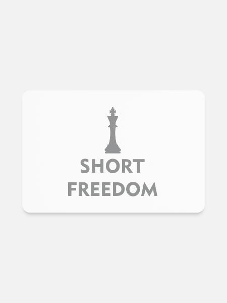 King Chess - Rectangle Magnet - white - Front