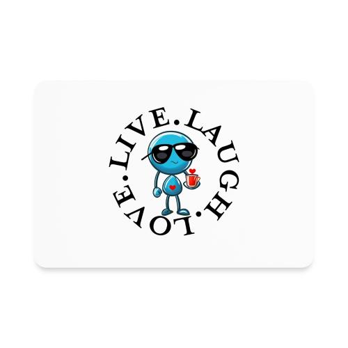 Circle Remember to live laugh love - Rectangle Magnet
