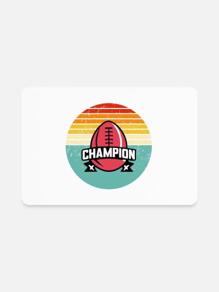 Fantasy Football Champion - Rectangle Magnet - white - Front