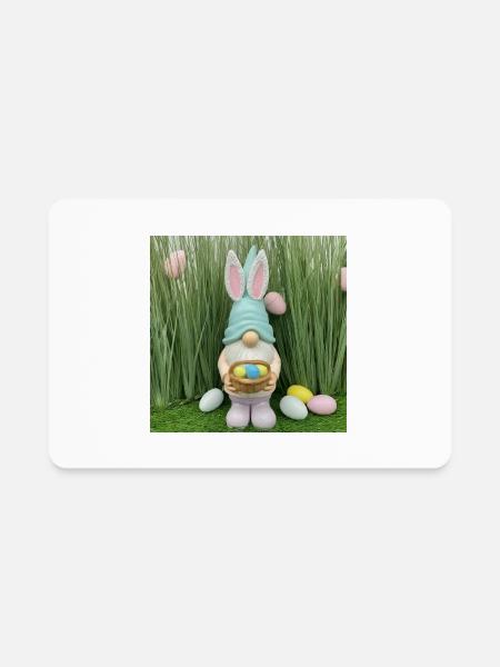 Easter Bunny 1 - Rectangle Magnet - white - Front