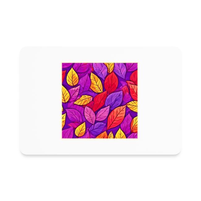 Colorful Cartoon Foliage: Purple & Yellow
