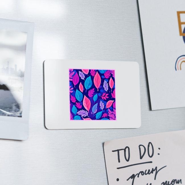 Whimsical Cartoon Leaves: Purple & Pink