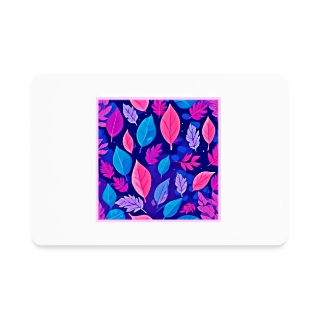 Whimsical Cartoon Leaves: Purple & Pink