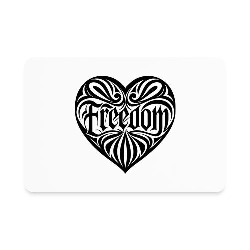 FREEDOM in Heart - Rectangle Magnet