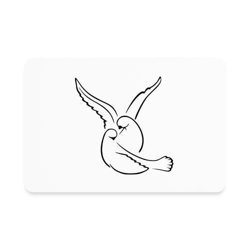 EMBRACED_TURTLEDOVES - Rectangle Magnet