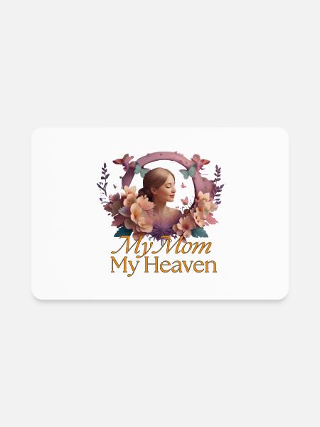 My Heaven - Rectangle Magnet - white - Front