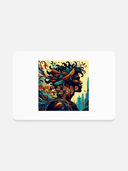 Untamed Legacy Collection - Rectangle Magnet - white - Front