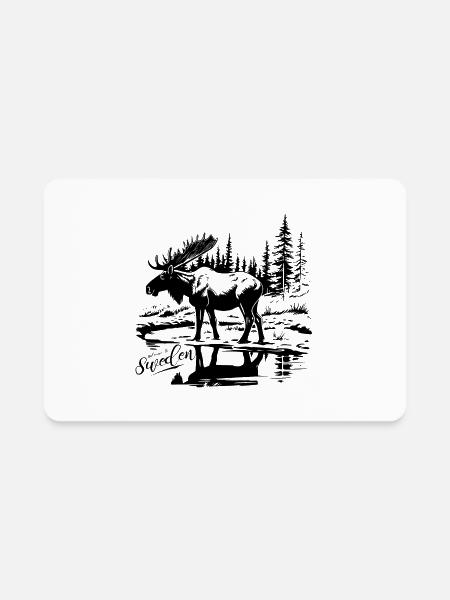 Sweden Sverige Viking Norden Scandinavia Midsommar - Rectangle Magnet - white - Front