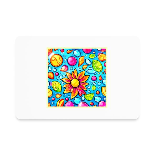 Colorful abstract flower pattern