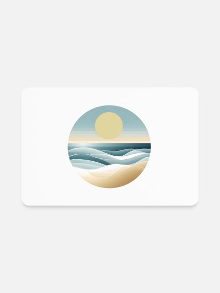 Calmness - Rectangle Magnet - white - Front