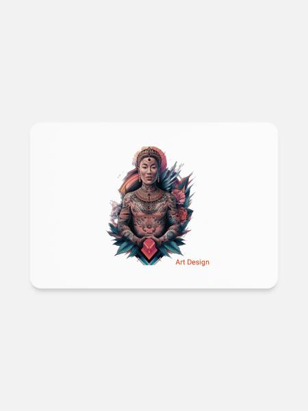 Professional Art Design Tattoo products - Rectangle Magnet - white - Front
