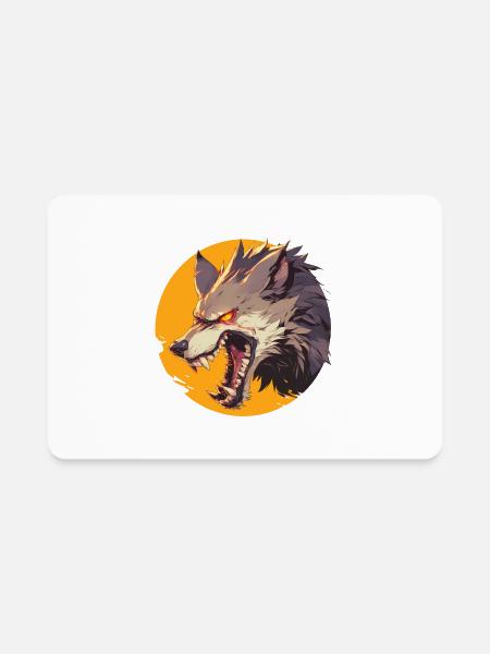 Werewolf Halloween - Rectangle Magnet - white - Front