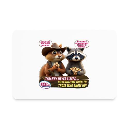 Freedom Squirrel and Raccoon - Rectangle Magnet
