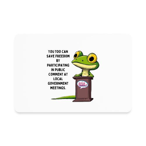 Public Comment Lizard Design - Rectangle Magnet