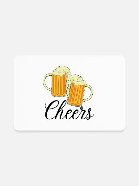 Cheers - Rectangle Magnet - white - Front