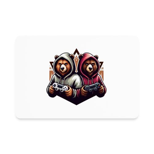 2 grizzlies gamer bears - Rectangle Magnet