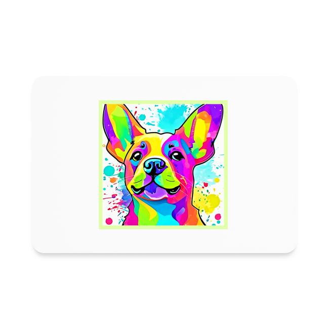 Vibrant Frenchie Bulldog Puppy Art