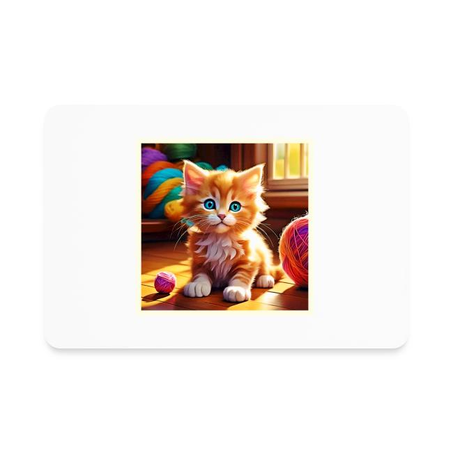 Cute Orange Kitten Art