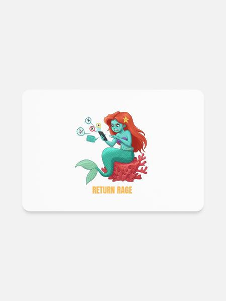 Return Rage – Mermaid Edition - Rectangle Magnet - white