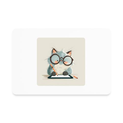 Creative Cat Digital Artist Illustration - Rectangle Magnet
