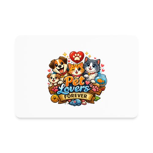 Pet Lover Forever Cute Cats & Dogs - Rectangle Magnet