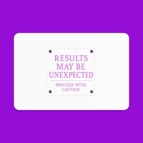 Results - Neon Purple - Rectangle Magnet