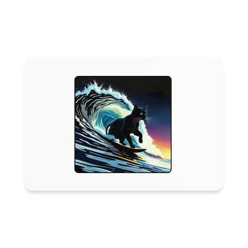 Black Cat Dawn Patrol - Rectangle Magnet