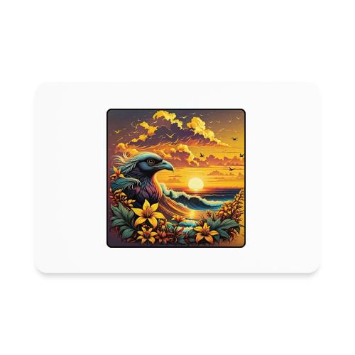 Sunset Wave Bird - Rectangle Magnet