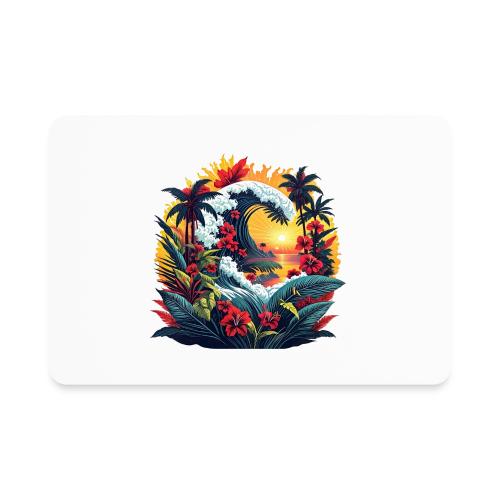 Mountain Wave Garden - Rectangle Magnet