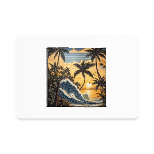 Jungle Wave Sunrise - Rectangle Magnet