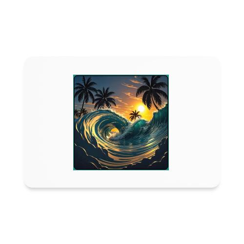 Liquid Morning Wave - Rectangle Magnet