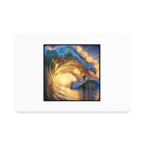 Morning Gold Full-Pipe Wave - Rectangle Magnet