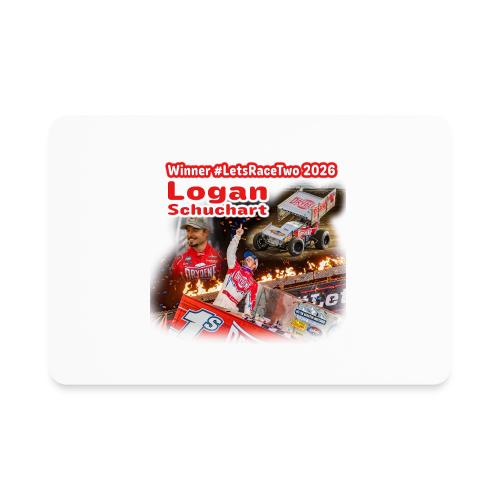 Logan Schuchart #LetsRaceTwo Winner - Rectangle Magnet