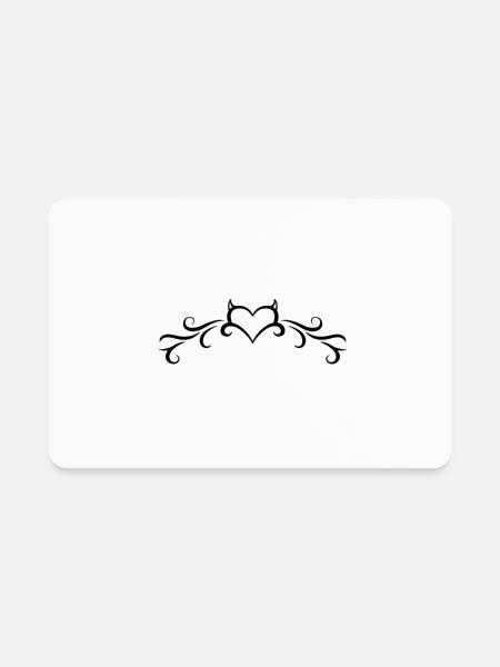 love you more - Rectangle Magnet - white - Front