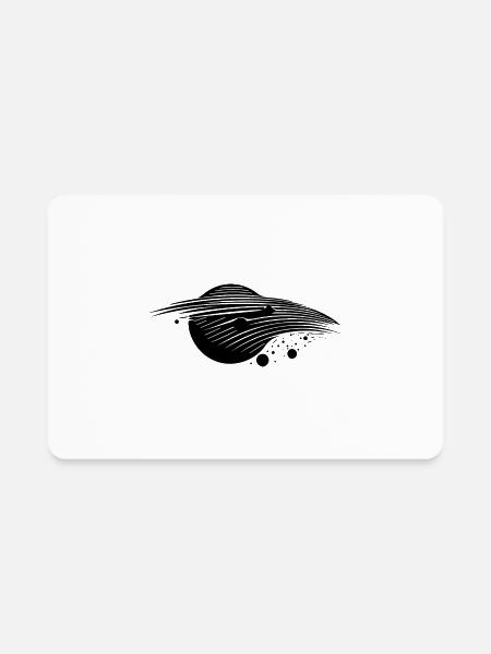 Black Hole Gravity And Event Horizon - Rectangle Magnet - white - Front