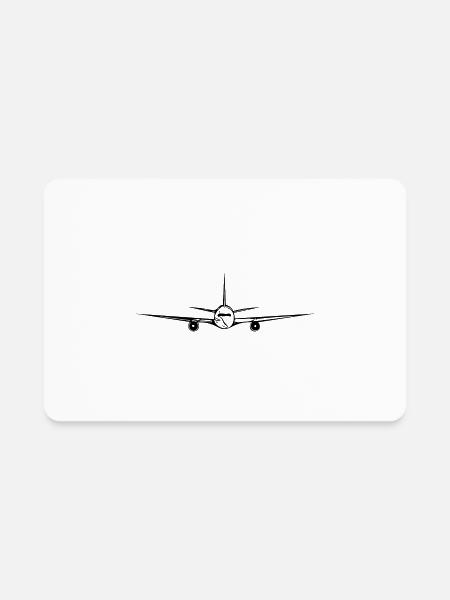 Flying Transport Pilot Aviator - Rectangle Magnet - white - Front