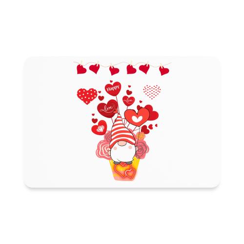 Design wrapped in love hearts, vibrating in love. - Rectangle Magnet