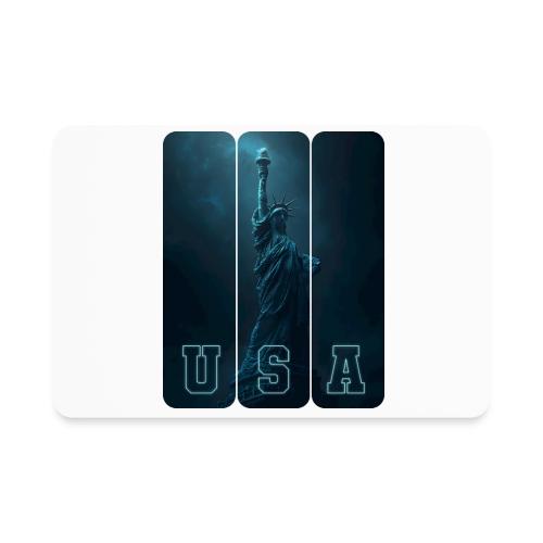 Neon Liberty USA Triptych - Rectangle Magnet