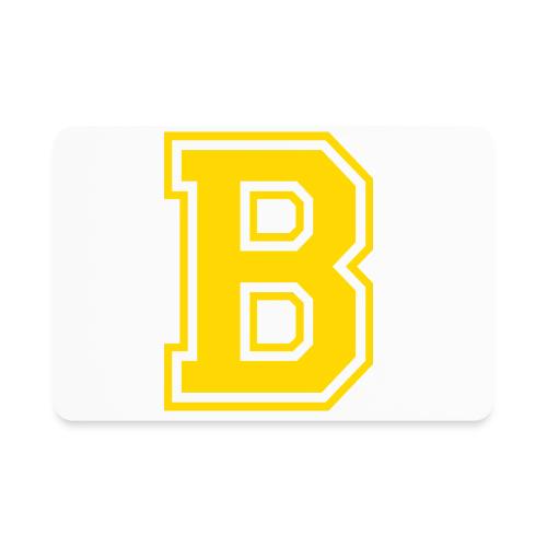 Letter B – Capital Athletic Alphabet Monogram - Rectangle Magnet