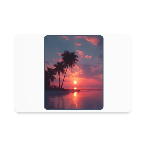 Tropical Sunset Ocean Reflection Design - Rectangle Magnet